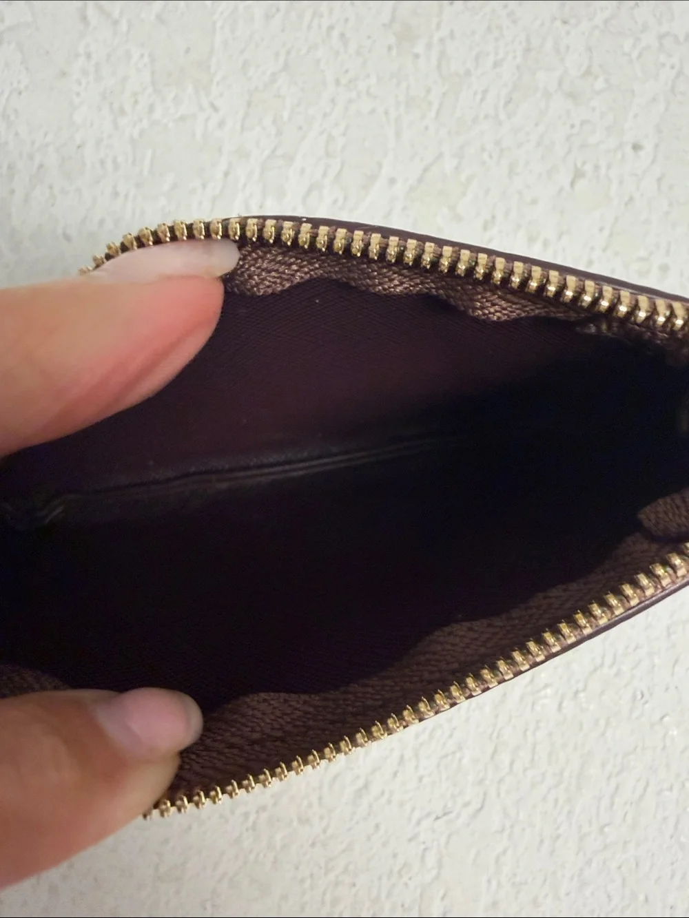 Woman’s Brown Fashion Coin purse w Chain NEW